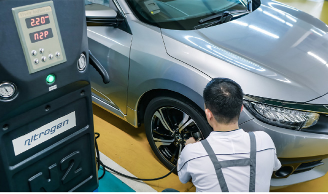 Inflate-Your-Tyres-with-Nitrogen One Stop Service - Honda